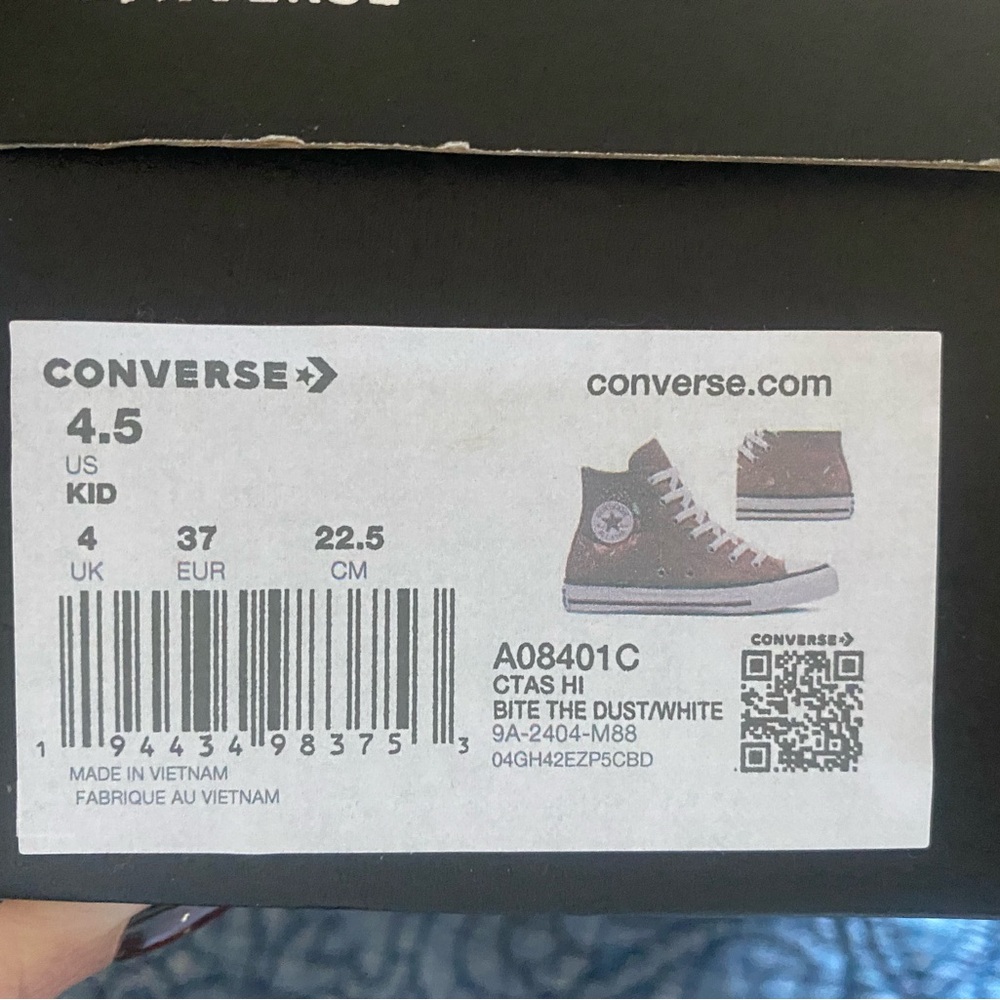 Converse chuck taylor bite the dust size 4 - Picture 4 of 5